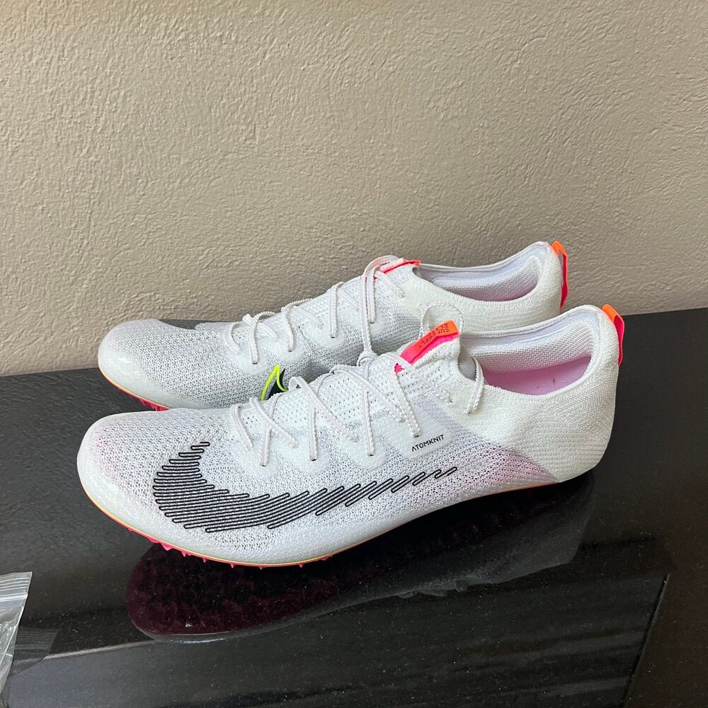 Nike Zoom Superfly Elite 2 Rawdacious Track Shoes Men’s 15 White Pink DJ5391-100 - Picture 3 of 8